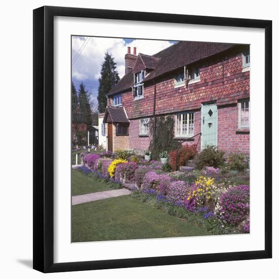 English Country Cottages-null-Framed Photographic Print