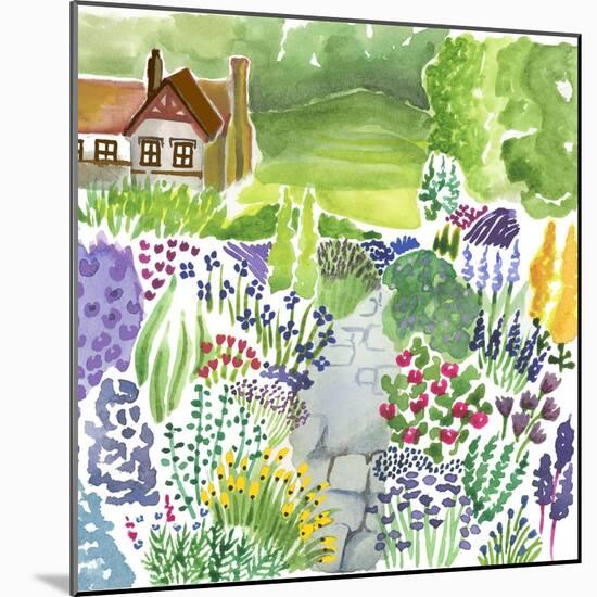 English Country Garden-Elizabeth Rider-Mounted Giclee Print