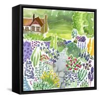 English Country Garden-Elizabeth Rider-Framed Stretched Canvas