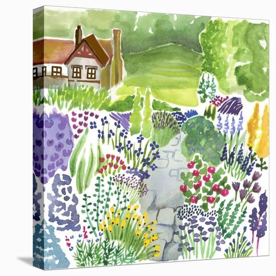 English Country Garden-Elizabeth Rider-Stretched Canvas