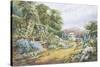 English Country Garden-Henry Stannard-Stretched Canvas