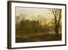 English Country House in Autumn Haze-Louis H Grimshaw-Framed Giclee Print