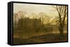 English Country House in Autumn Haze-Louis H Grimshaw-Framed Stretched Canvas