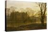 English Country House in Autumn Haze-Louis H Grimshaw-Stretched Canvas