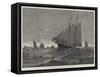 English Cruisers with the North Sea Trawl-Fishing Fleet-null-Framed Stretched Canvas
