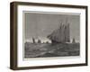 English Cruisers with the North Sea Trawl-Fishing Fleet-null-Framed Giclee Print