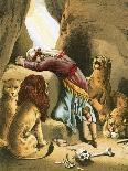 Daniel in the Lion's Den-English-Giclee Print