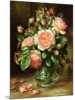 English Elegance Roses in a Glass-Albert Williams-Mounted Giclee Print