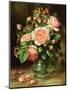 English Elegance Roses in a Glass-Albert Williams-Mounted Giclee Print