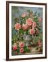 English Elegance Roses in a Silver Vase-Albert Williams-Framed Giclee Print