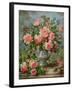 English Elegance Roses in a Silver Vase-Albert Williams-Framed Giclee Print