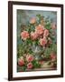 English Elegance Roses in a Silver Vase-Albert Williams-Framed Giclee Print