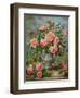 English Elegance Roses in a Silver Vase-Albert Williams-Framed Giclee Print