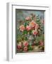 English Elegance Roses in a Silver Vase-Albert Williams-Framed Giclee Print