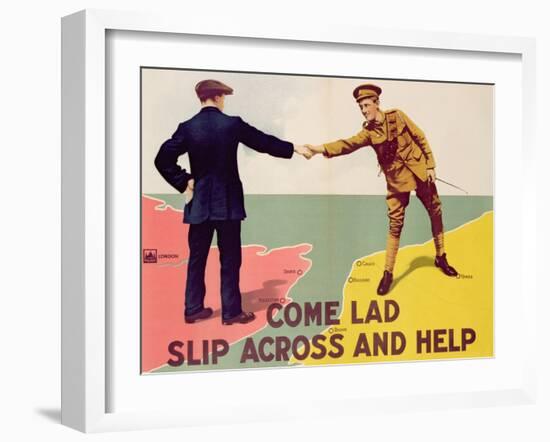 English First World War Recruitment Poster-null-Framed Giclee Print