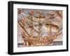 English Fleet's Flag Ship for Spanish Armada Campaign, the 38 Gun Frigate Sailing Ship Ark Royal-null-Framed Photographic Print