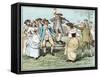 English folk dancing 18th-Randolph Caldecott-Framed Stretched Canvas