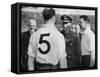 English Footballer Eddie Hapgood Meeting King George VI, C1937-C1944-null-Framed Stretched Canvas