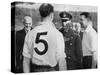 English Footballer Eddie Hapgood Meeting King George VI, C1937-C1944-null-Stretched Canvas