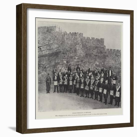 English Freemasons at Jerusalem-null-Framed Giclee Print