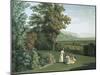 English Garden at Palace of Caserta-Jacob Philipp Hackert-Mounted Giclee Print