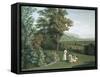 English Garden at Palace of Caserta-Jacob Philipp Hackert-Framed Stretched Canvas