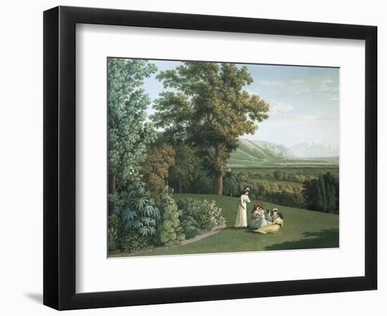 English Garden at Palace of Caserta-Jacob Philipp Hackert-Framed Giclee Print