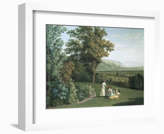 English Garden at Palace of Caserta-Jacob Philipp Hackert-Framed Giclee Print