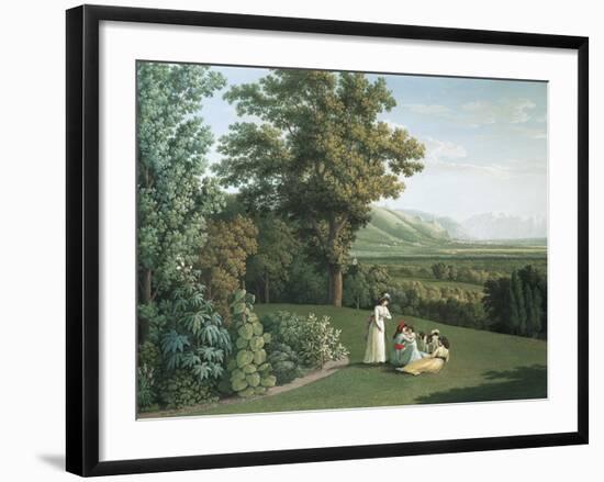 English Garden at Palace of Caserta-Jacob Philipp Hackert-Framed Giclee Print