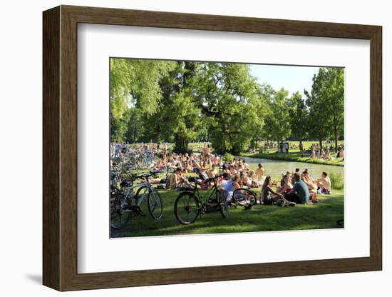 English Garden in Munich, Upper Bavaria, Bavaria, Germany, Europe-Hans-Peter Merten-Framed Photographic Print