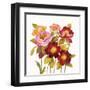 English Garden IV on White-Silvia Vassileva-Framed Art Print