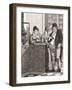 English Gentleman Paying the Bill in a Parisian Restaurant-null-Framed Giclee Print