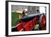 English Gunner Loading Cannon, Tudor Period 16th Century, Historical Re-Enactment-null-Framed Giclee Print