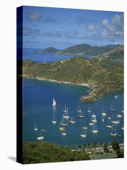 English Harbour, with Moored Yachts, Antigua, Leeward Islands, West Indies, Caribbean-Lightfoot Jeremy-Stretched Canvas