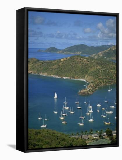 English Harbour, with Moored Yachts, Antigua, Leeward Islands, West Indies, Caribbean-Lightfoot Jeremy-Framed Stretched Canvas