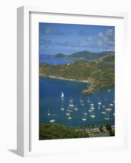 English Harbour, with Moored Yachts, Antigua, Leeward Islands, West Indies, Caribbean-Lightfoot Jeremy-Framed Photographic Print