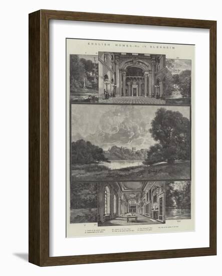 English Home, Blenheim-Charles Auguste Loye-Framed Giclee Print