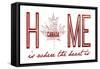English Home Canada-Jace Grey-Framed Stretched Canvas