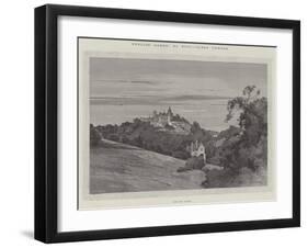 English Homes, Alton Towers, the Old Castle-Charles Auguste Loye-Framed Giclee Print