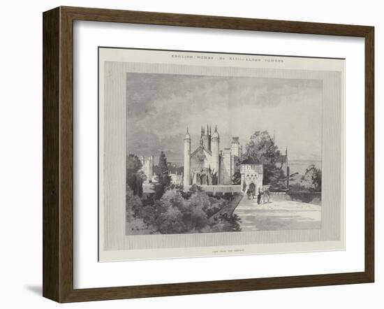 English Homes, Alton Towers, View from the Terrace-Charles Auguste Loye-Framed Giclee Print