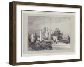 English Homes, Alton Towers, View from the Terrace-Charles Auguste Loye-Framed Giclee Print
