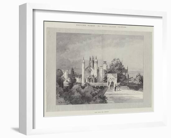 English Homes, Alton Towers, View from the Terrace-Charles Auguste Loye-Framed Giclee Print