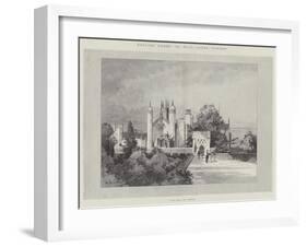 English Homes, Alton Towers, View from the Terrace-Charles Auguste Loye-Framed Giclee Print