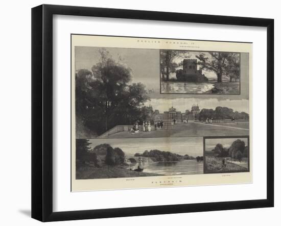 English Homes, Blenheim-Charles Auguste Loye-Framed Giclee Print