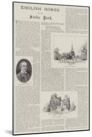 English Homes, Stoke Park-Charles Auguste Loye-Mounted Giclee Print