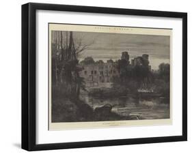 English Homes, Warwick Castle-Charles Auguste Loye-Framed Giclee Print