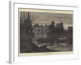 English Homes, Warwick Castle-Charles Auguste Loye-Framed Giclee Print