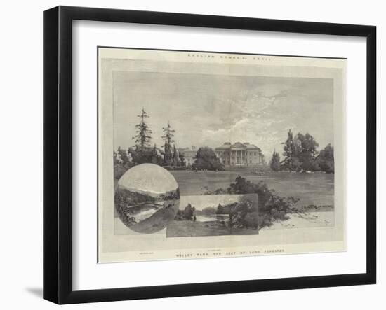 English Homes, Willey Park, the Seat of Lord Forester-Charles Auguste Loye-Framed Giclee Print