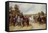 English Horse Fair on Southborough Common-John Frederick Herring I-Framed Stretched Canvas