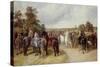 English Horse Fair on Southborough Common-John Frederick Herring I-Stretched Canvas